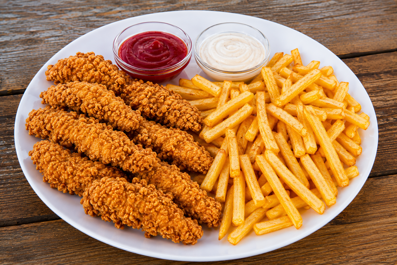 Platou Nuggets+cartofi pai